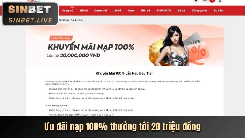 Khuyến mãi chào mừng thành viên mới 6FFBET